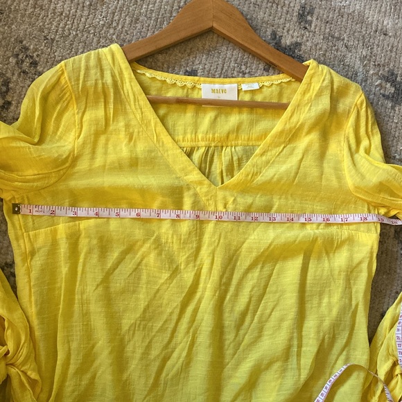 Anthropologie Maeve Draped V-Neck Blouse - Picture 8 of 8